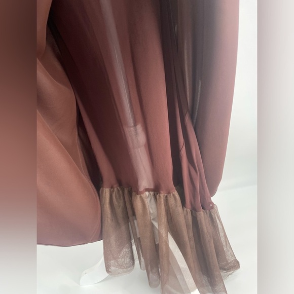 Ralph Lauren Collection Vintage Silk Gown Dress Embroidered Maxi 90s Slip Formal - Picture 14 of 15